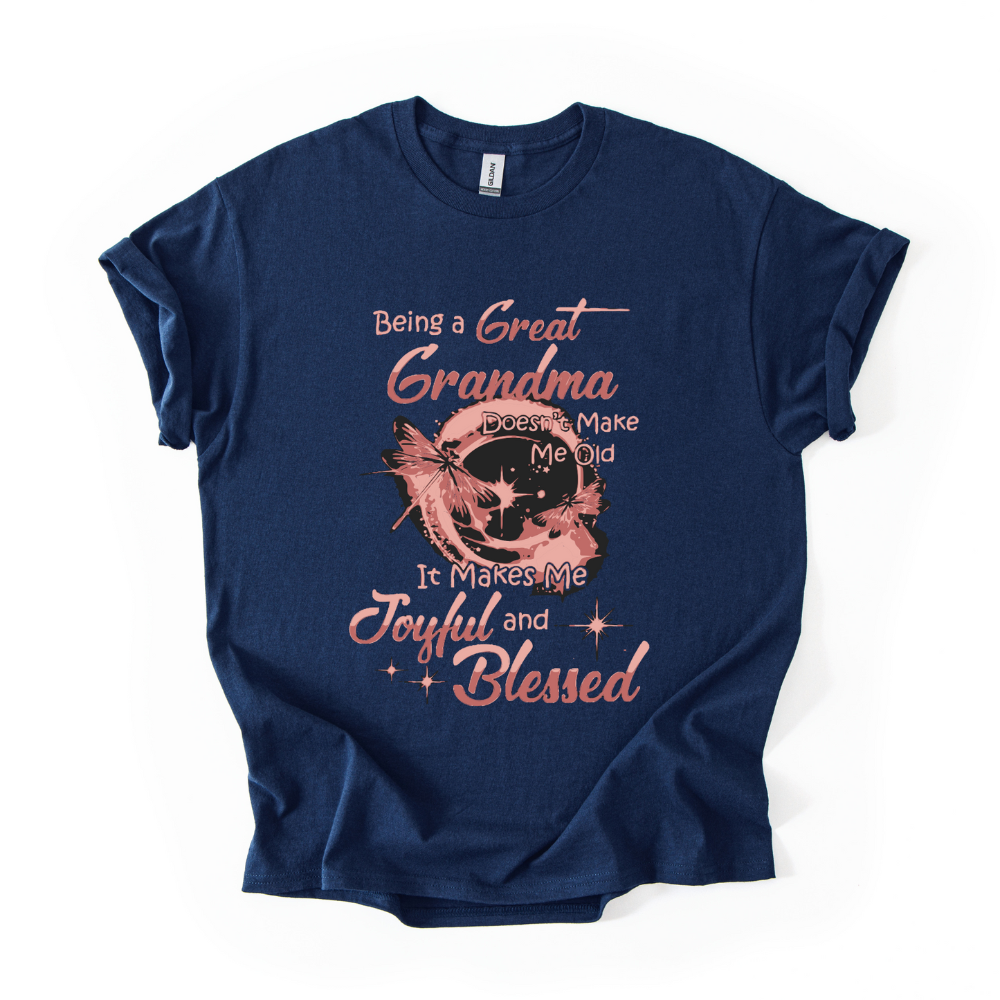 Being a Great Grandma T-Shirt – Joyful & Blessed Dragonfly Design