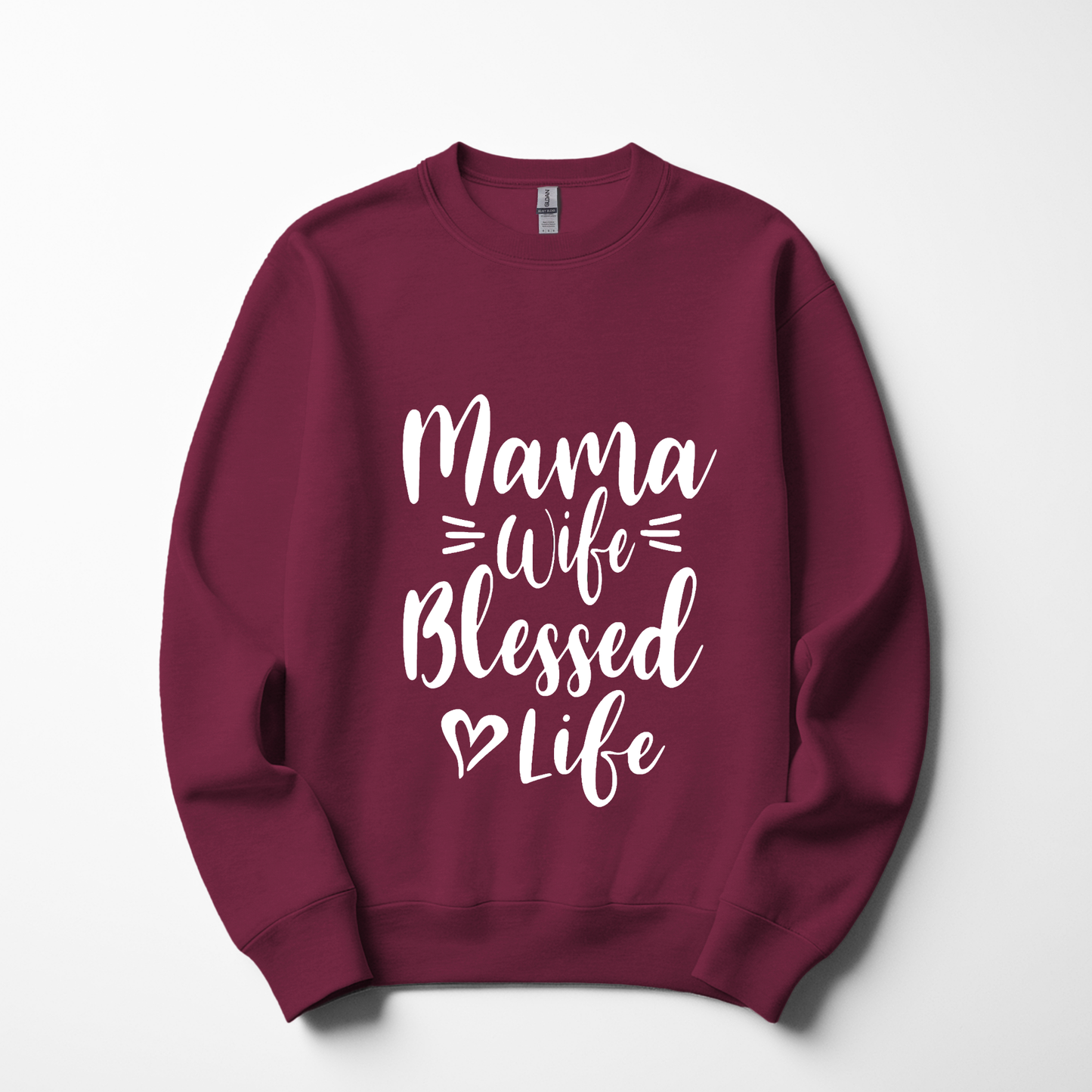 Mama Wife Blessed Life Sweatshirt – Cozy & Inspirational Women's Wear