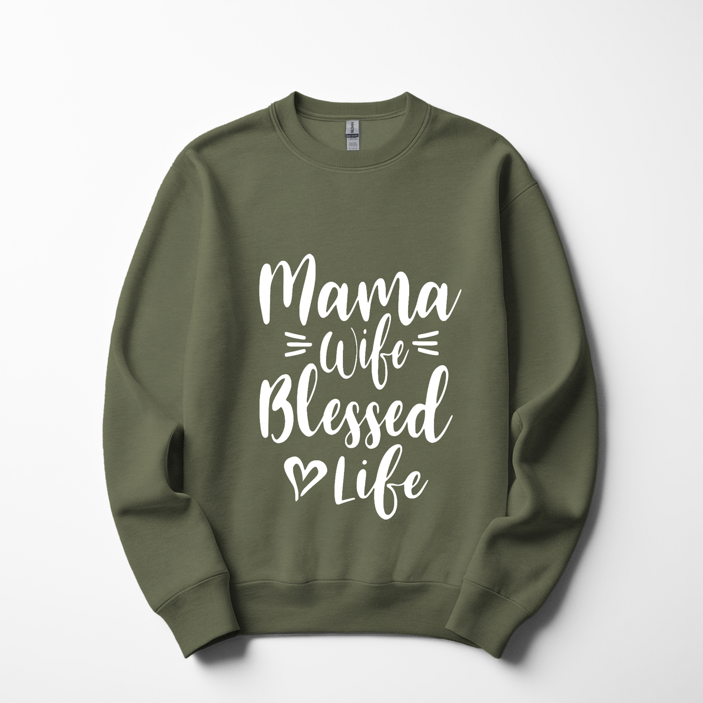Mama Wife Blessed Life Sweatshirt – Cozy & Inspirational Women's Wear