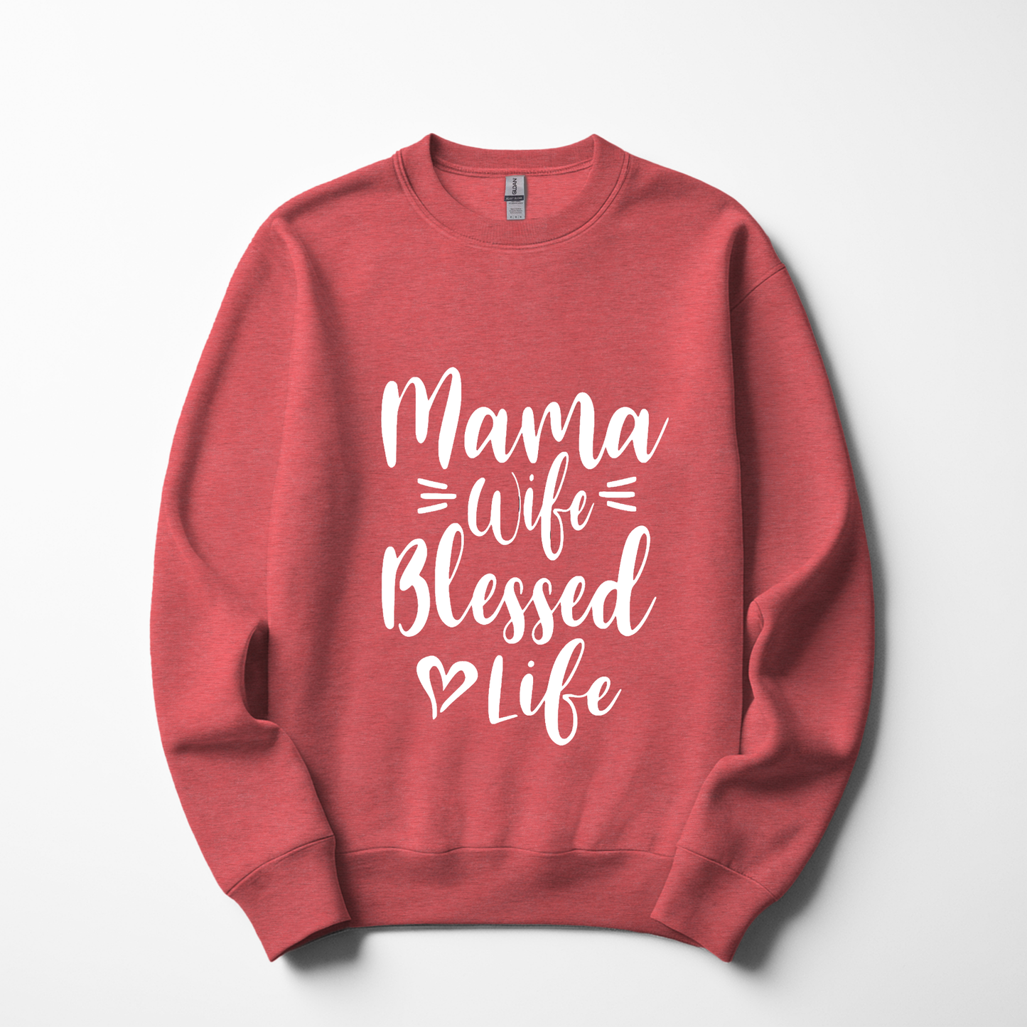 Mama Wife Blessed Life Sweatshirt – Cozy & Inspirational Women's Wear