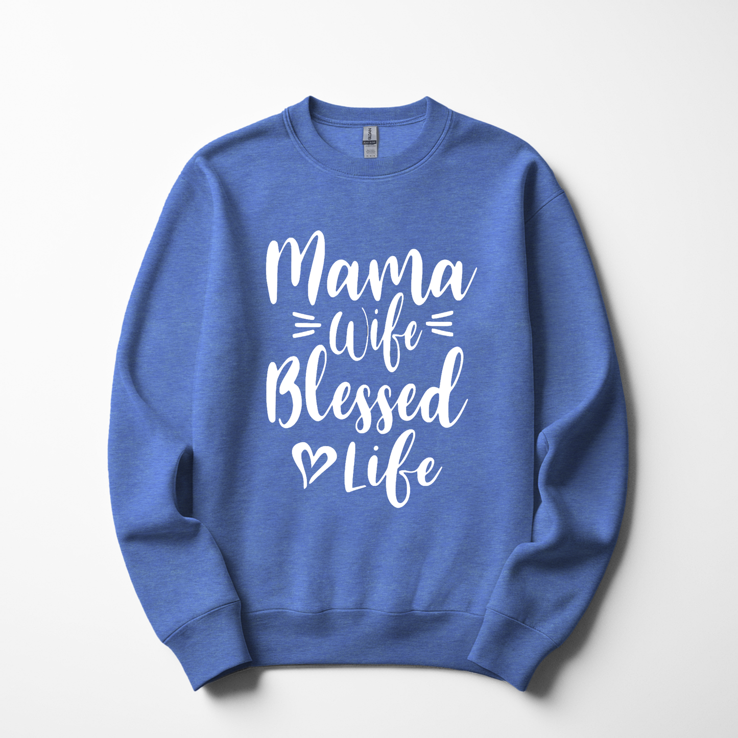 Mama Wife Blessed Life Sweatshirt – Cozy & Inspirational Women's Wear