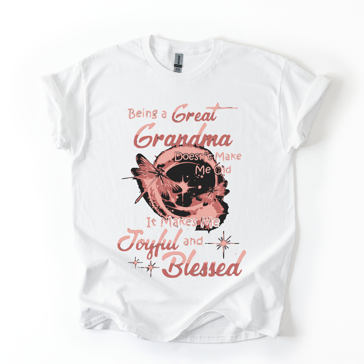 Being a Great Grandma T-Shirt – Joyful & Blessed Dragonfly Design