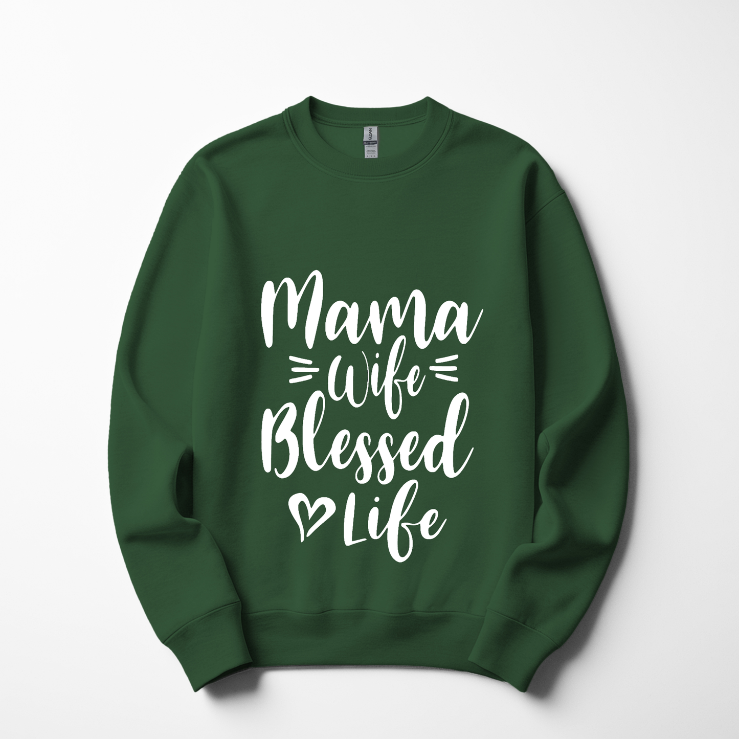 Mama Wife Blessed Life Sweatshirt – Cozy & Inspirational Women's Wear