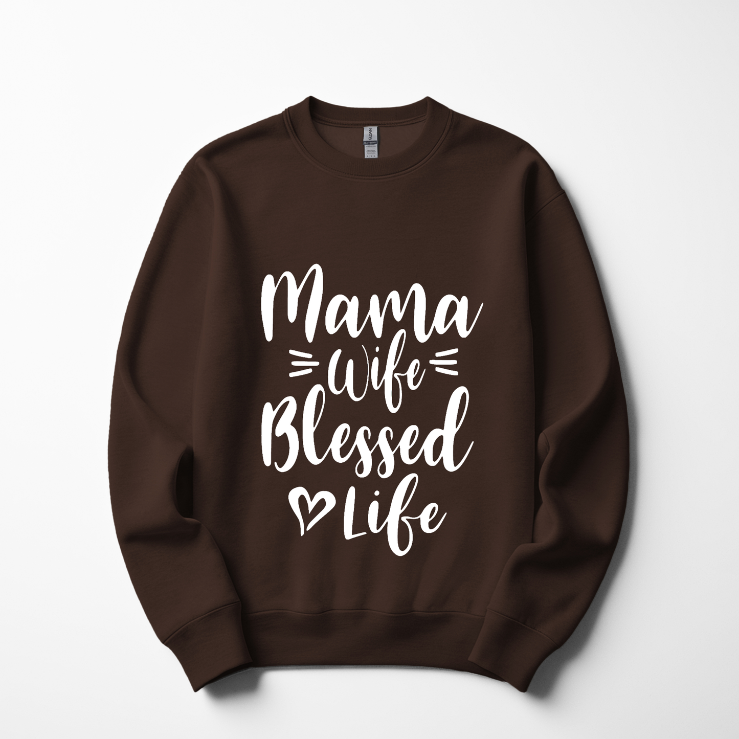 Mama Wife Blessed Life Sweatshirt – Cozy & Inspirational Women's Wear