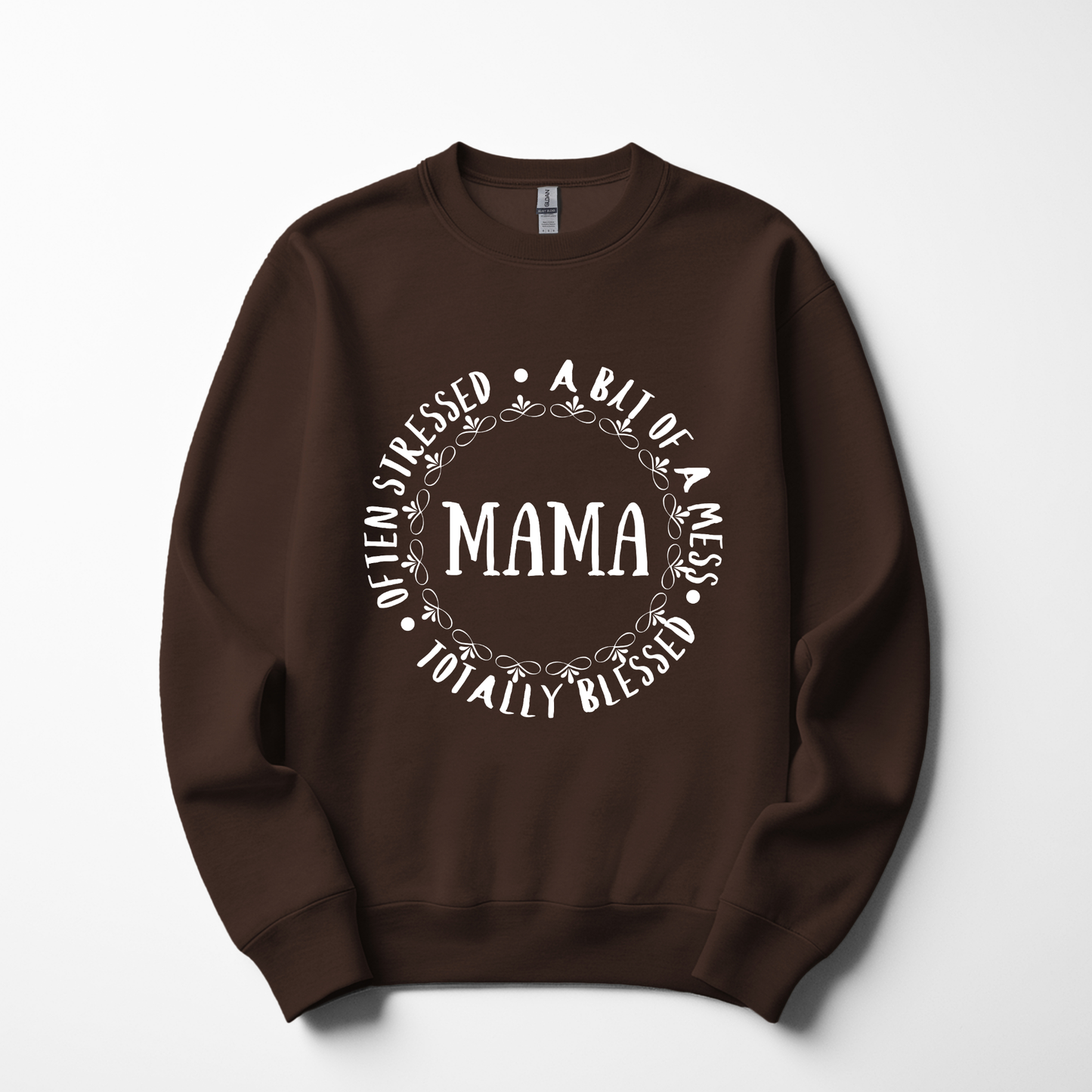 Mama – Often Stressed, Totally Blessed Sweatshirt