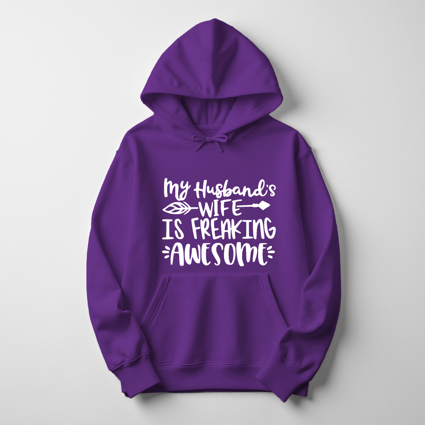 My Husband’s Wife is Freaking Awesome Hoodie – Bold & Funny Women’s Pullover