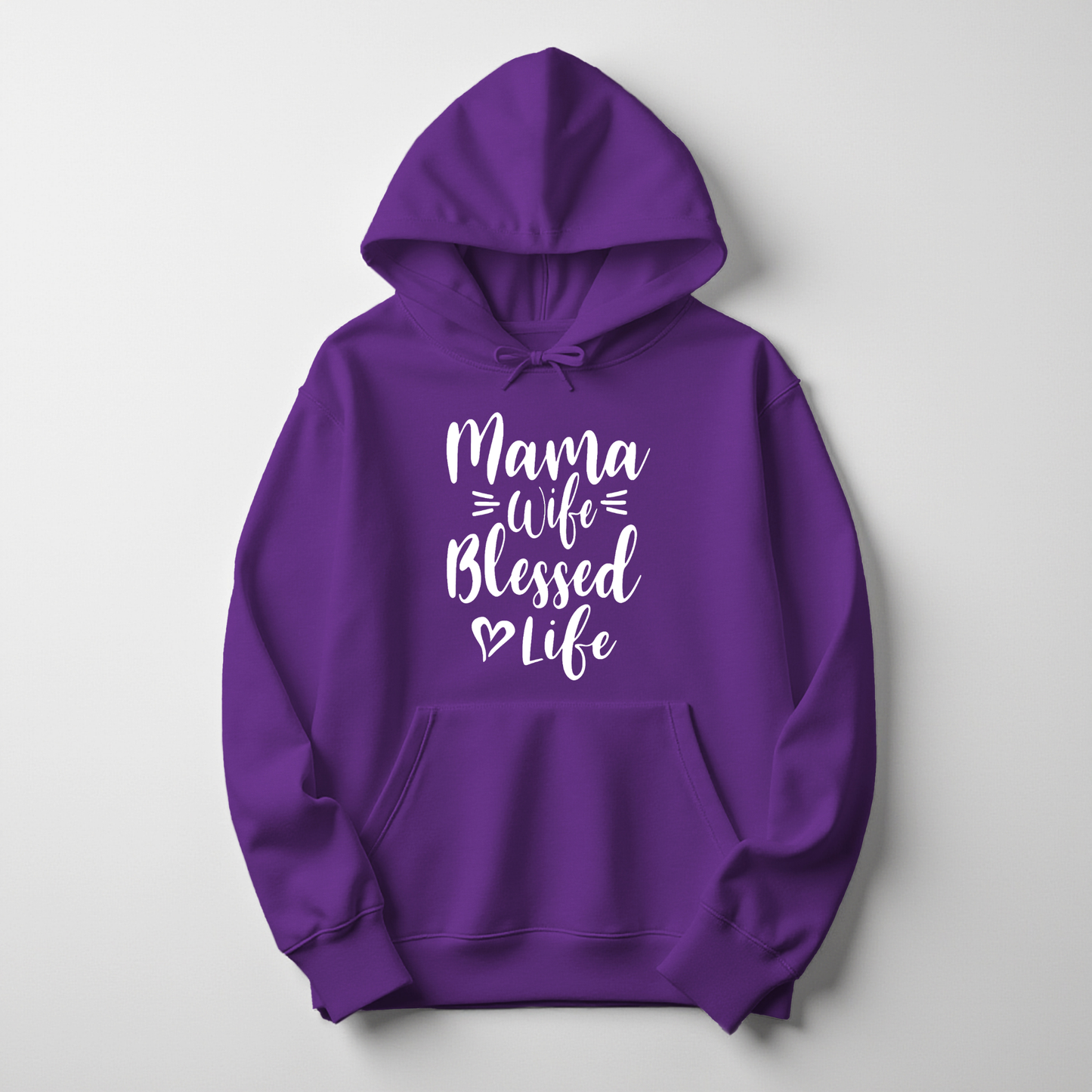 Mama Wife Blessed Life Hoodie – Warm, Empowering Everyday Wear for Women