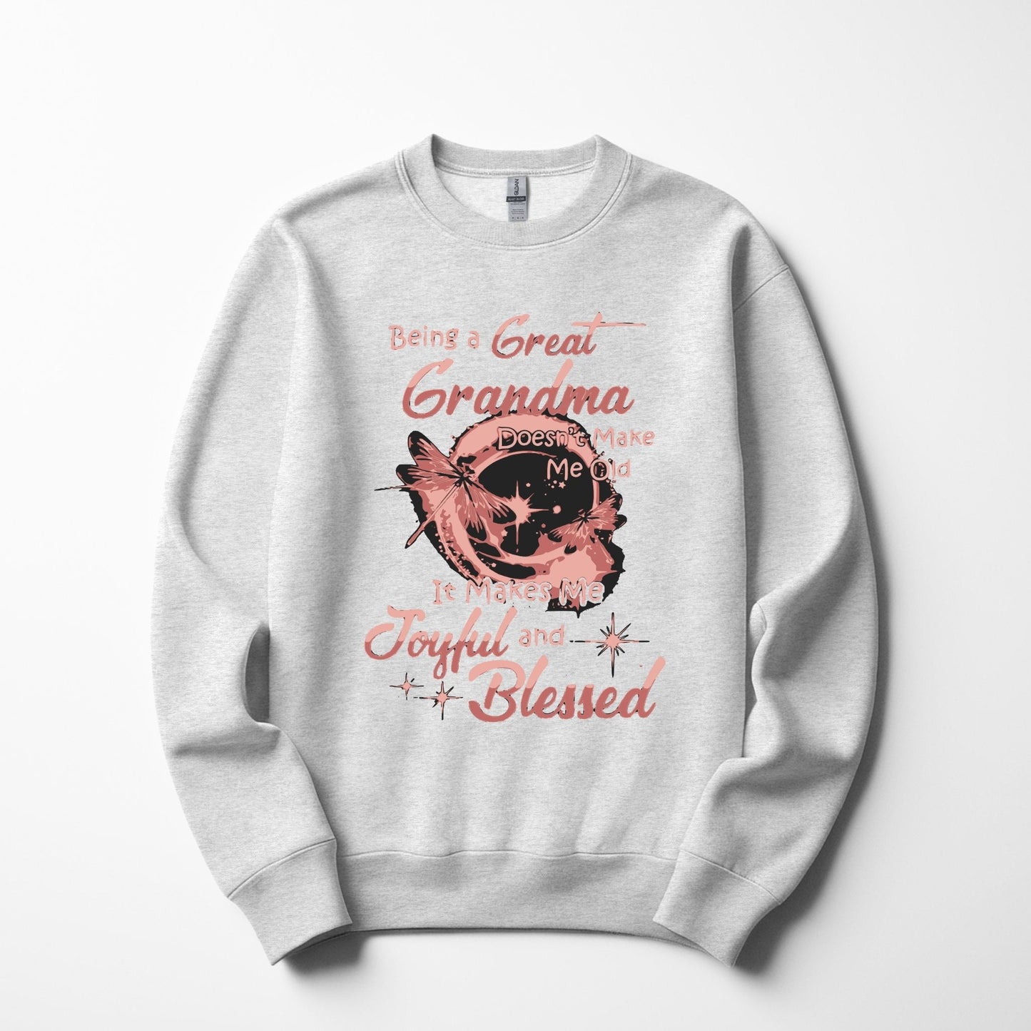 Being a Great Grandma Sweatshirt – Joyful & Blessed Dragonfly Design