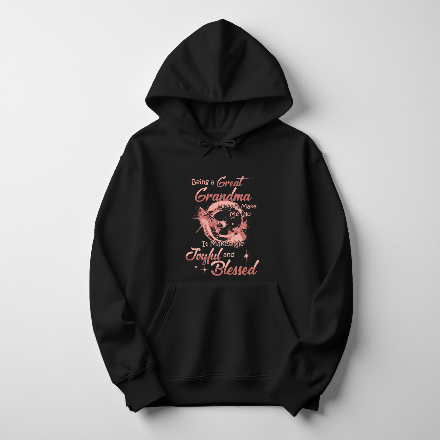 Being a Great Grandma Hoodie – Joyful & Blessed Dragonfly Design