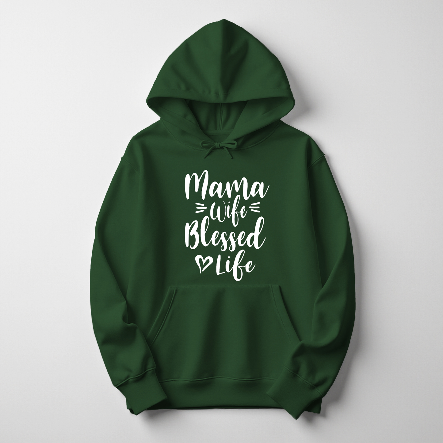Mama Wife Blessed Life Hoodie – Warm, Empowering Everyday Wear for Women