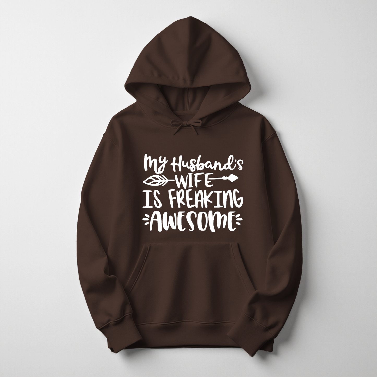 My Husband’s Wife is Freaking Awesome Hoodie – Bold & Funny Women’s Pullover