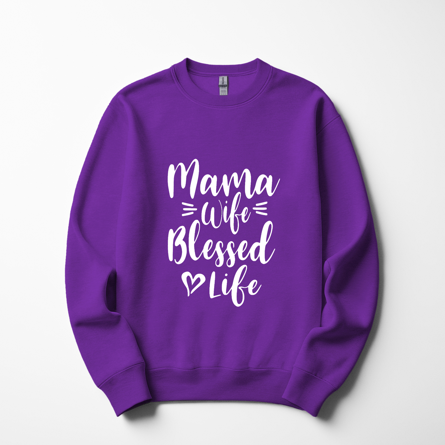 Mama Wife Blessed Life Sweatshirt – Cozy & Inspirational Women's Wear
