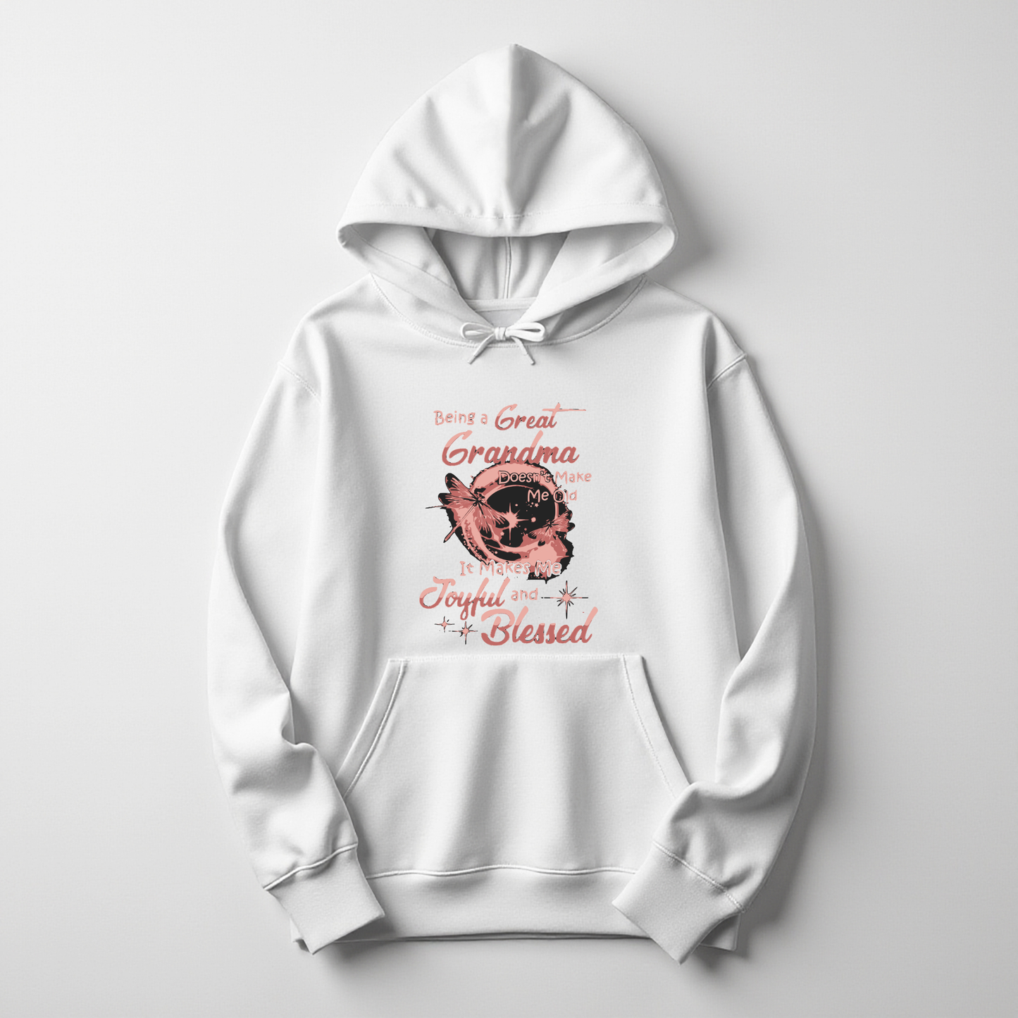 Being a Great Grandma Hoodie – Joyful & Blessed Dragonfly Design