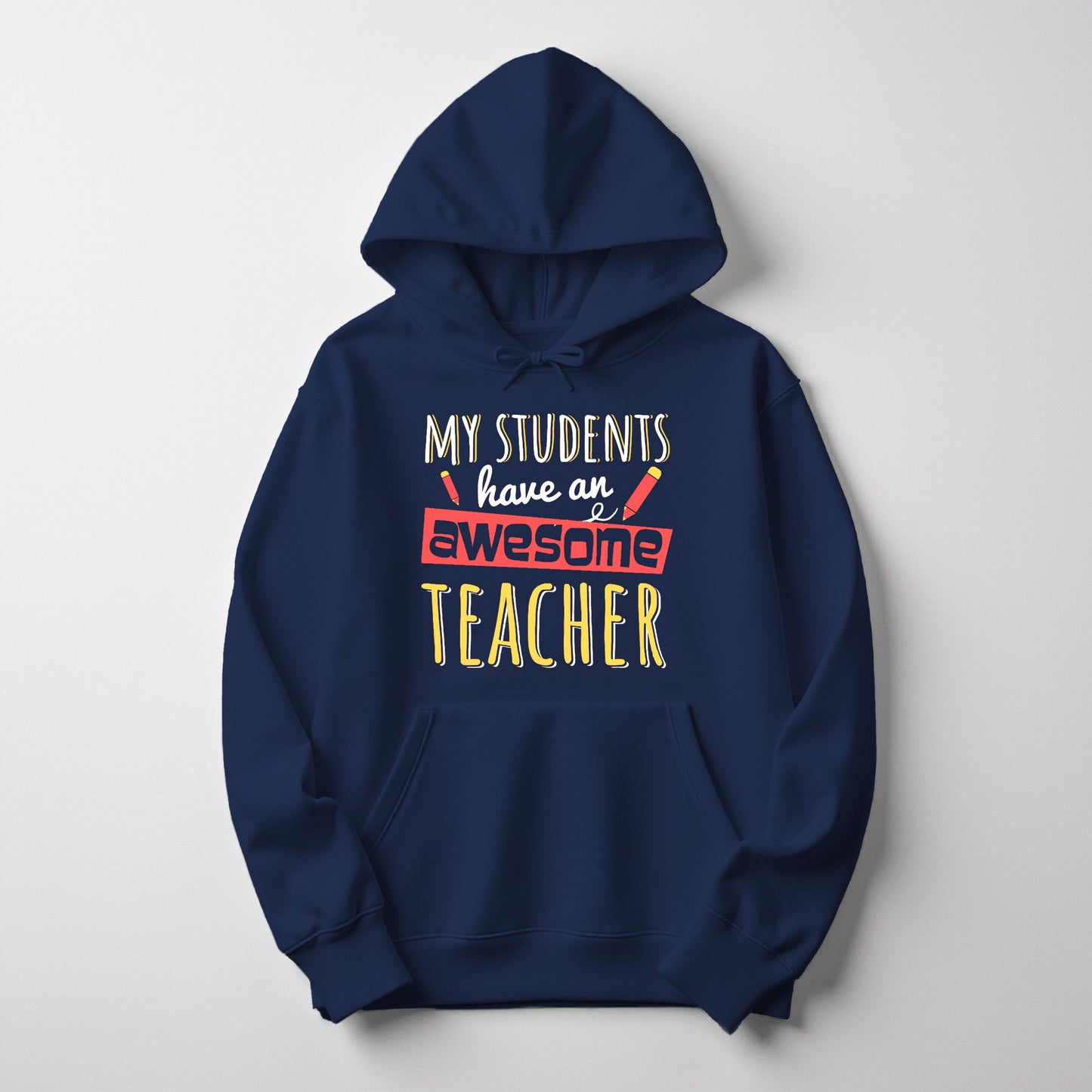 Awesome Teacher Hoodie | Men’s Graphic Hoodie for Teachers