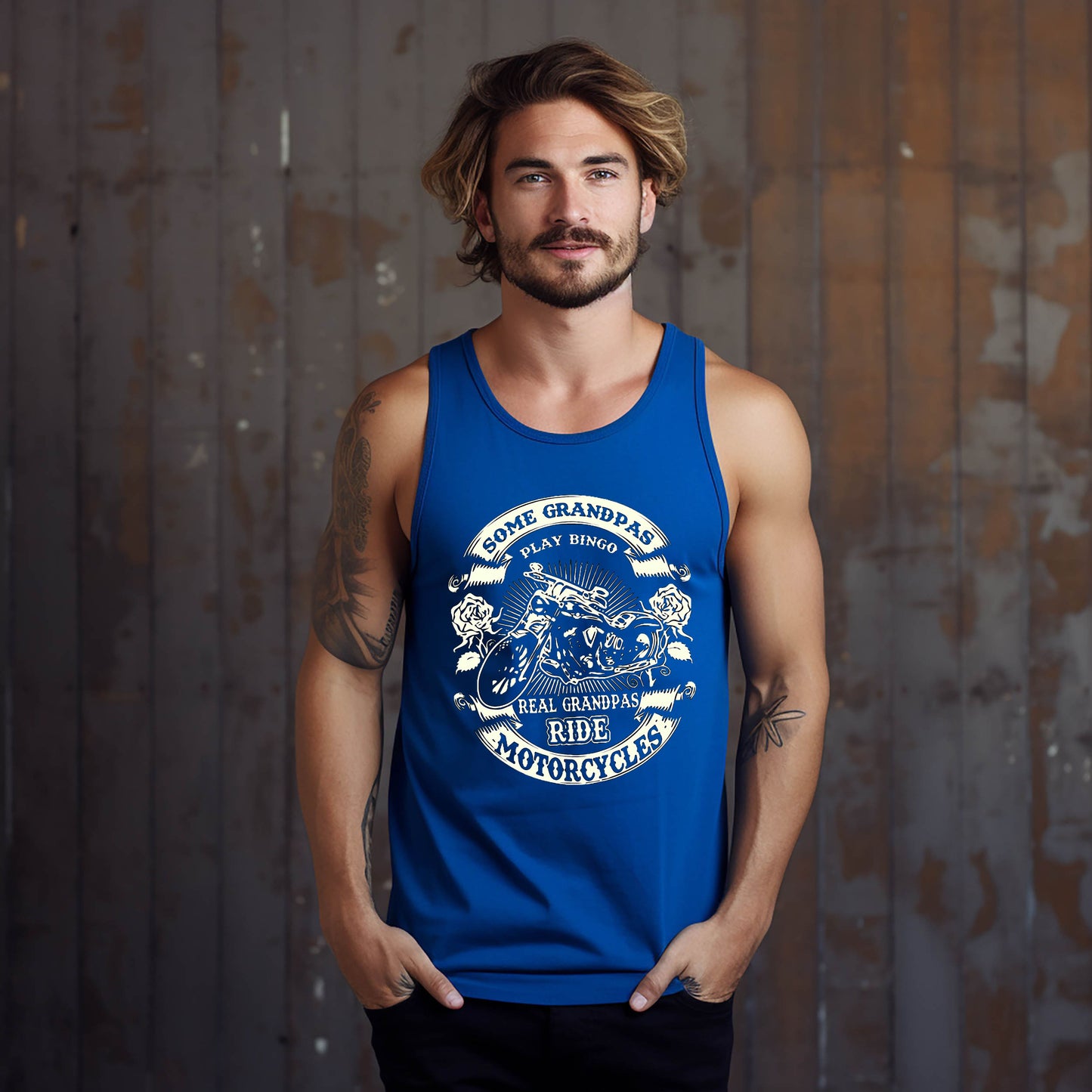 Some Grandpas Play Bingo, Real Grandpas Ride Motorcycles Tank Top