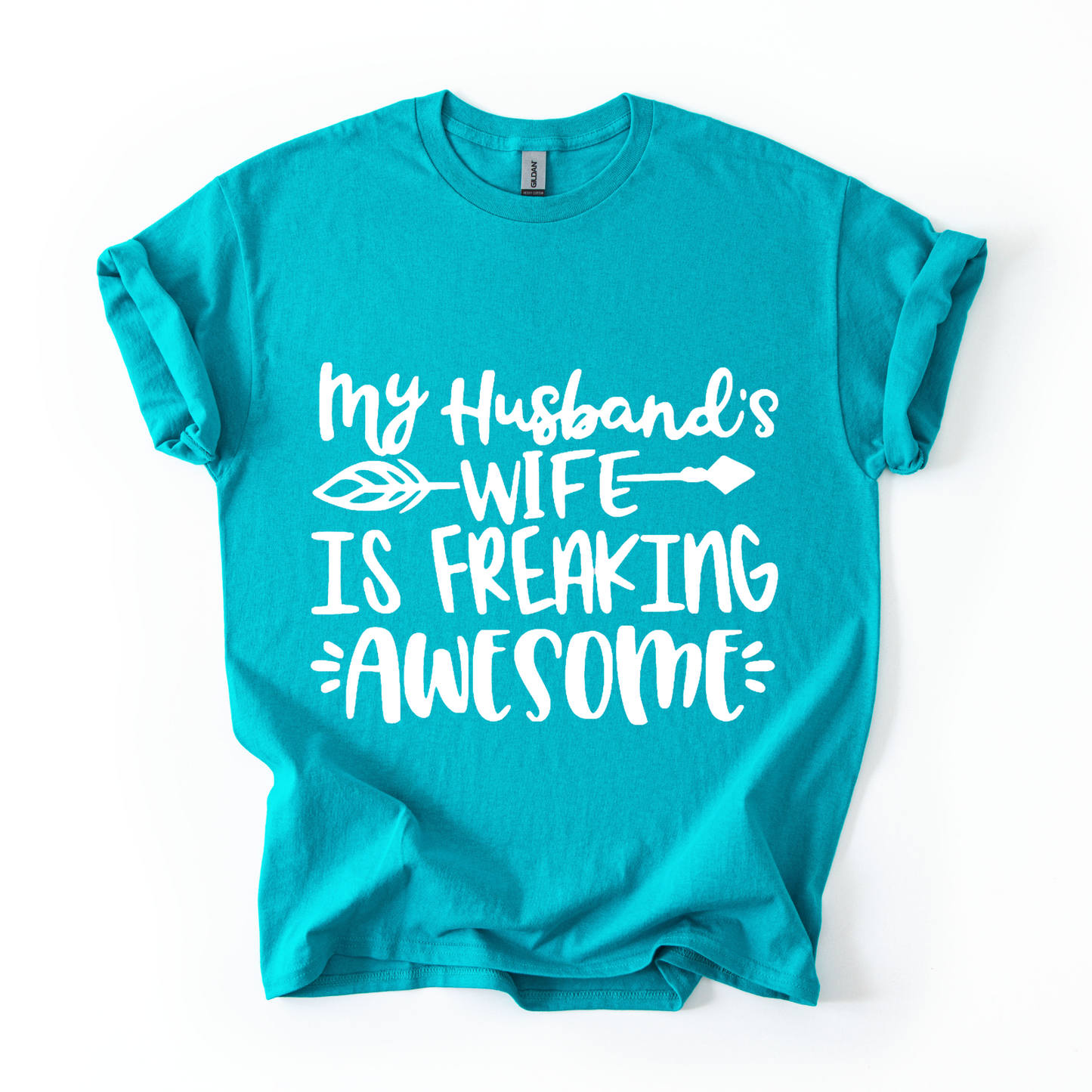Funny Wife T-Shirt – My Husband’s Wife is Freaking Awesome