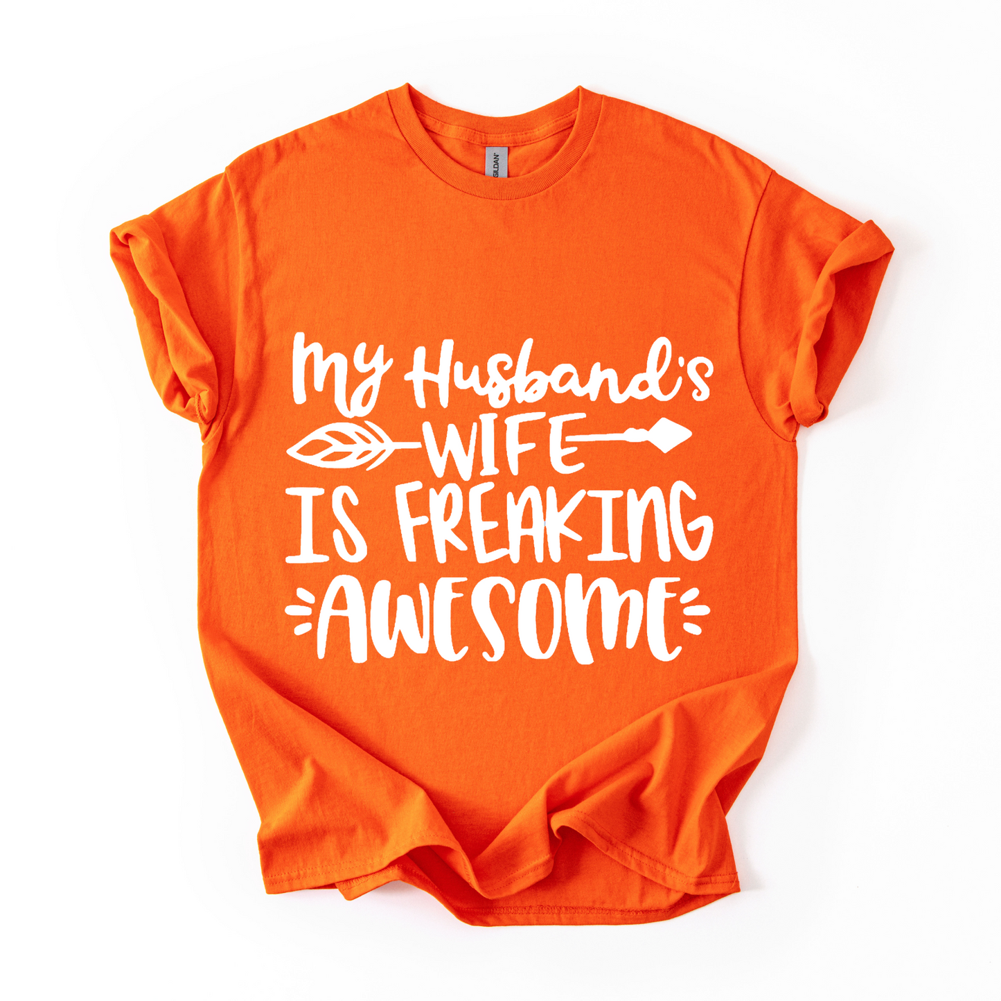 Funny Wife T-Shirt – My Husband’s Wife is Freaking Awesome
