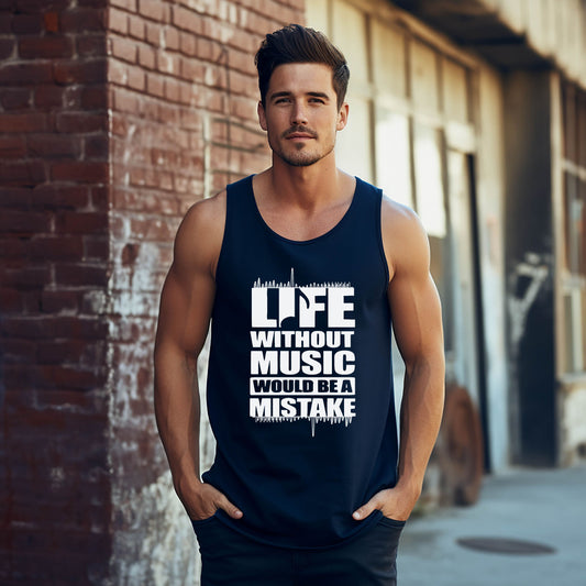 Life Without Music | Men’s Graphic Tank Top