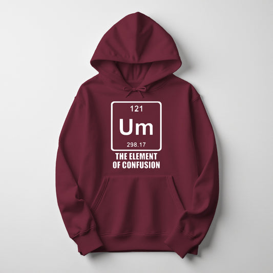 Um Element of Confusion | Funny Chemistry Men’s Hoodie