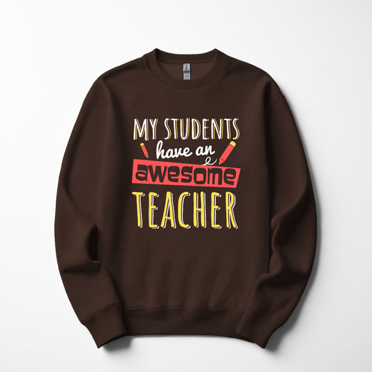 Awesome Teacher Sweatshirt | Men’s Funny Teacher Graphic
