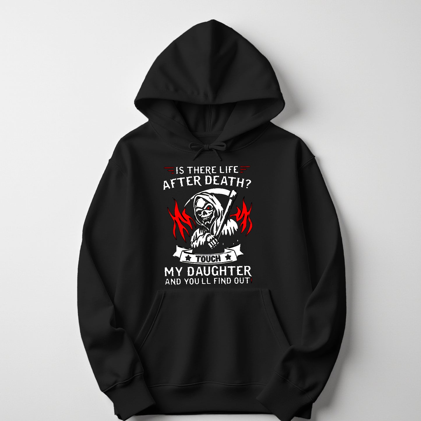 Touch My Daughter Hoodie | Protective Dad Graphic Hoodie