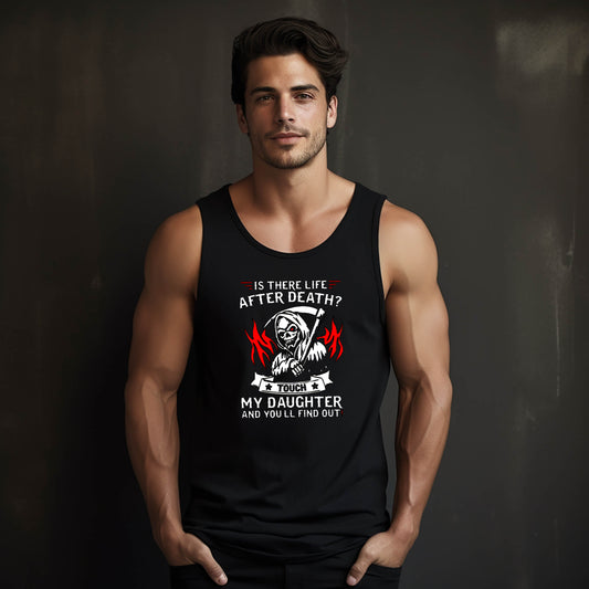 Touch My Daughter Tank Top | Bold Father’s Message